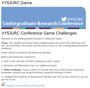 #YSJURC Game Challenges
