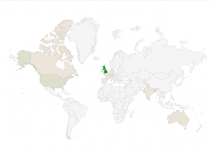 Which countries and regions generate the most traffic to our site?