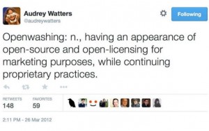 An 'openwashing' definition