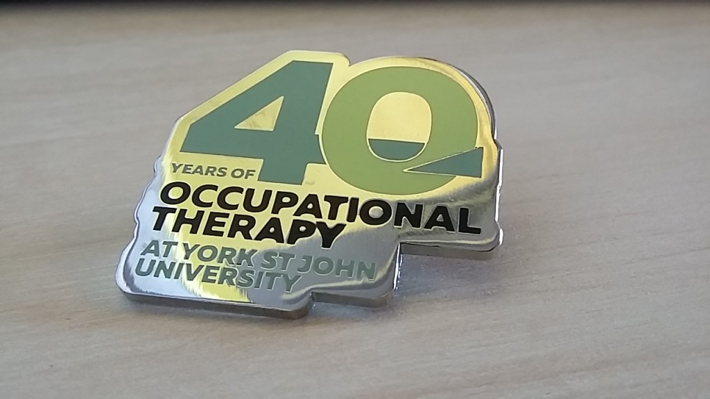 At the end of each review day students will be a given this badge to honour 40 years of Occupational therapy education at the University 