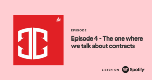 Commercial corner podcast, episode 4 logo