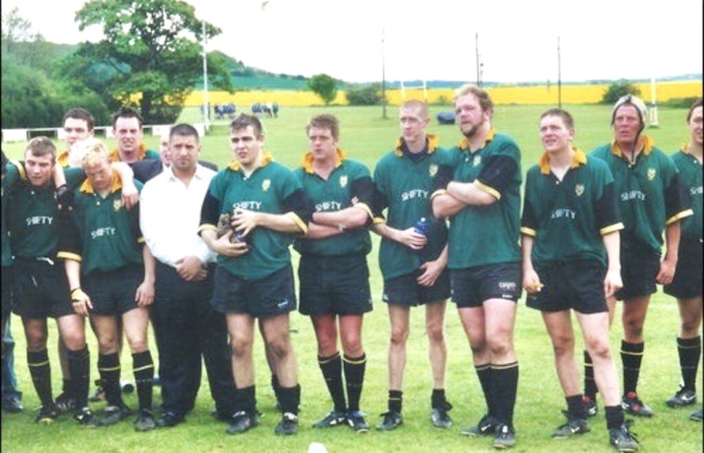 The Rugby Club waiting before a match