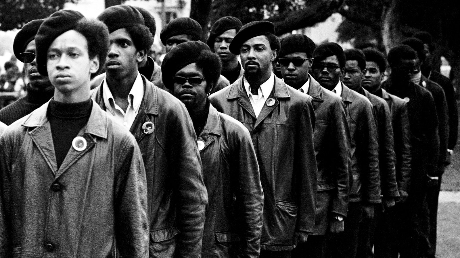 Members of the Black Panthers at a rally in 1968. (Photo credit: Stephen Shames)