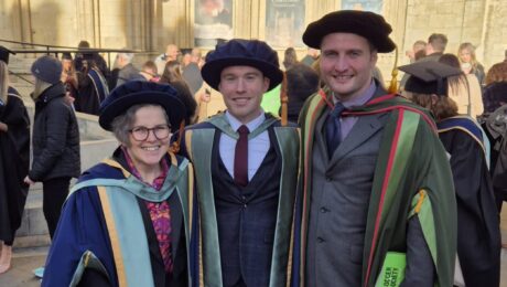 Dr Matthew Green graduating at York Minster