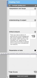 grading form example