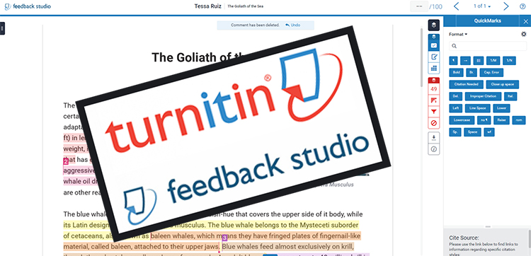 Turnitin Update: Feedback Studio - Technology Enhanced Learning