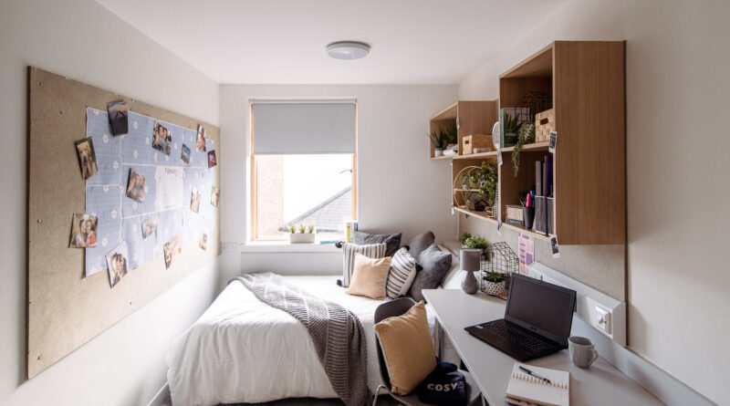 Image of a student accommodation bedroom